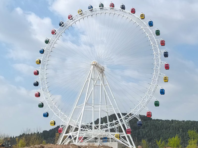 66m pure steel cable ferris wheel