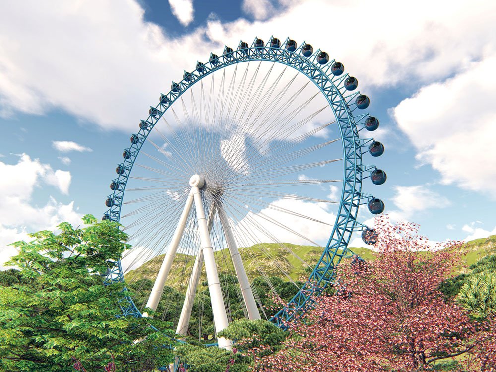 100m full-spoke ferris wheel