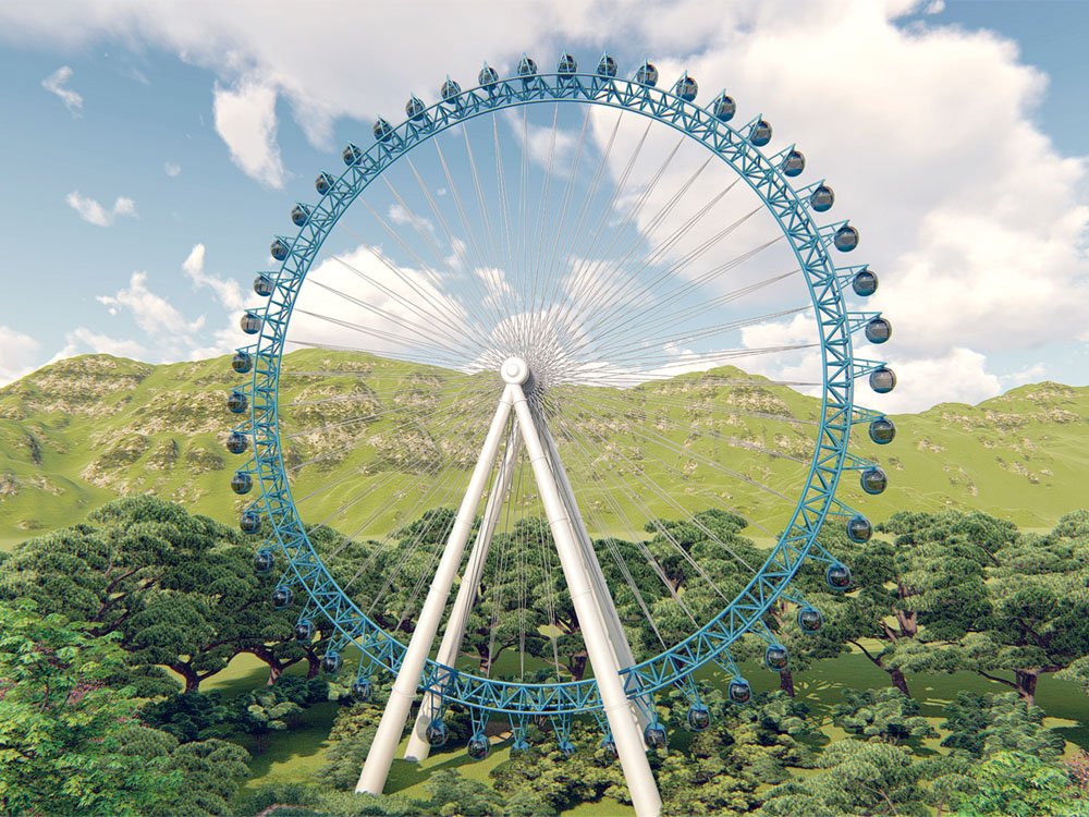 100m full-spoke ferris wheel