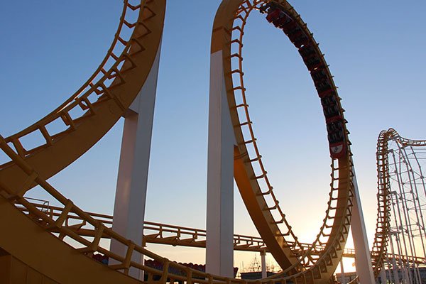 six loops roller coaster