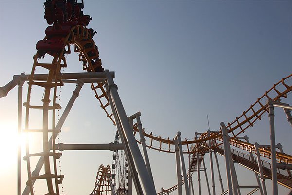 suspended roller coaster