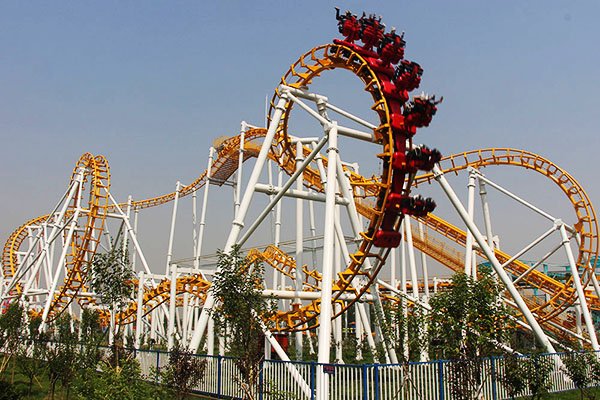 suspended roller coaster